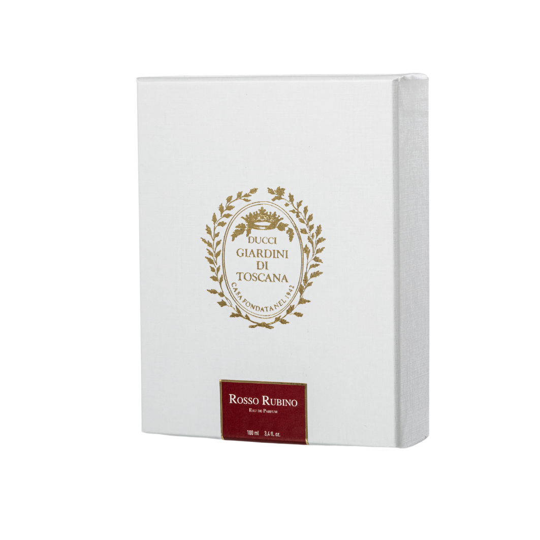 Rosso Rubino Parione 30 collezione profumi italiani di lusso in flaconi sofisticati ed eleganti