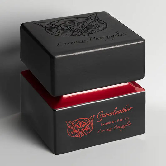 Gaso Leather Parione 30 fragranza intensa al cuoio in flacone di design elegante